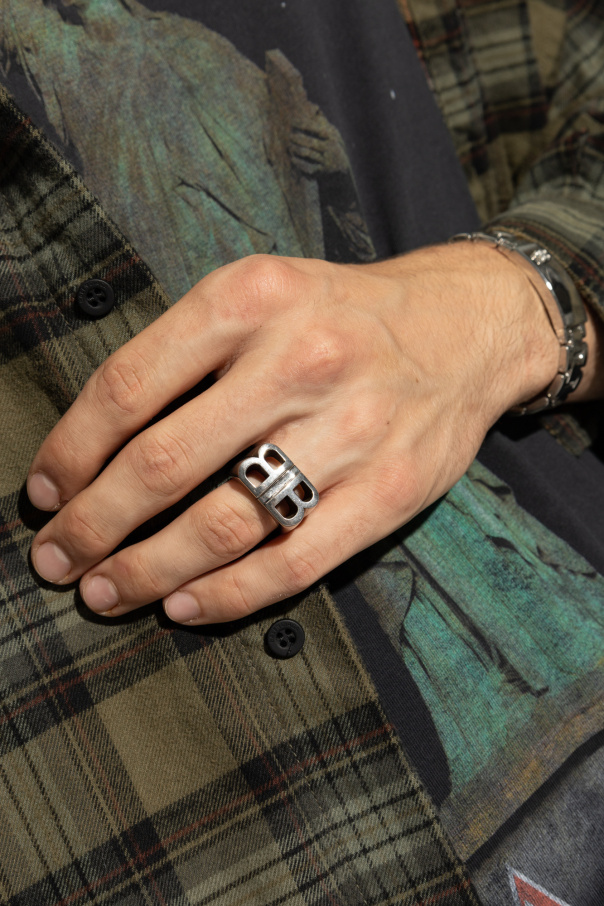 【希少】BALENCIAGA ORO 2B TWIN RING BALENCIAGA bb 2.0 ring | REVERSIBLE